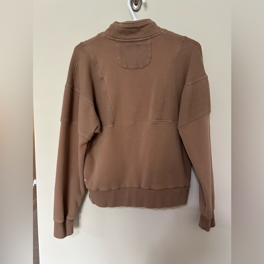 ZYIA Tan Quarter-Zip Sweatshirt - Picture 11 of 14